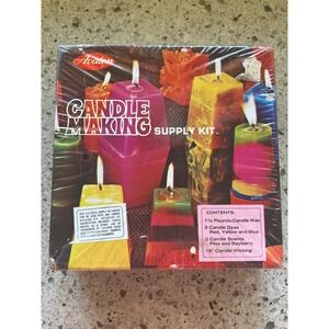 Vintage Avalon Candle Making Supply Kit‎ No 493 Wax Dyes Scent Wick New Sealed